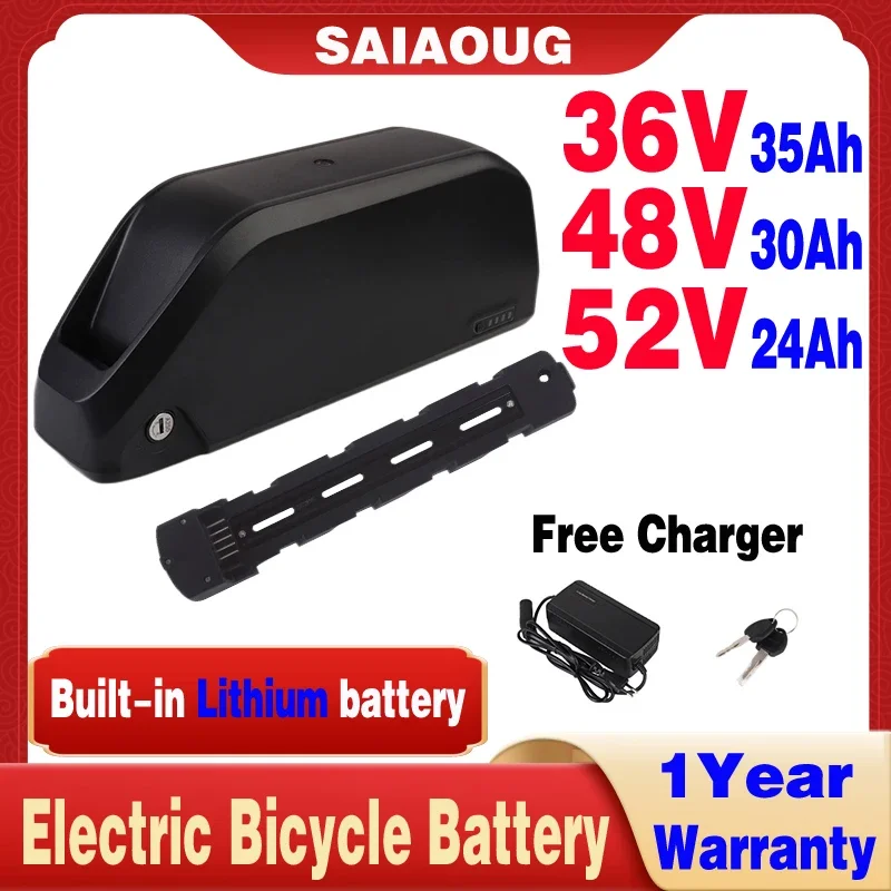 

Original 36V 48V 52V Rechargeable Electric Bike 2000W Polly DP-9 Replacement20/26/24/25/30/35/40/50/60ah Scooter Lithium Battery