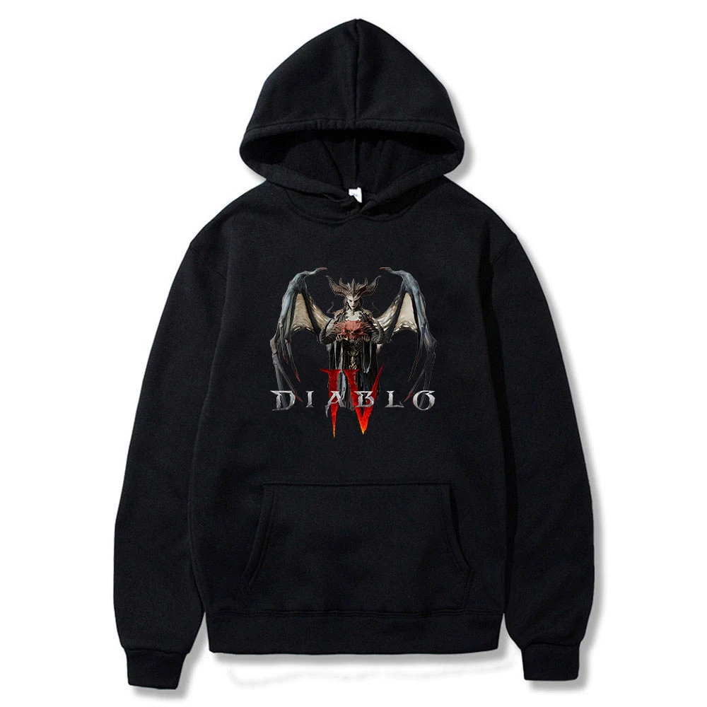 

Game Diablo IV Lilith Hoodie Unisex Long Sleeve Streetwear Women Men Hooded Sweatshirt 2023 Casual Style Harajuku Clothes