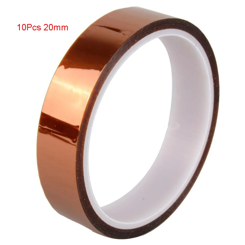 

10Pcs/Lot 15mm 20mm High Temperature Heat BGA Tape Thermal Insulation Tape Polyimide Adhesive Insulating Adhesive Tape