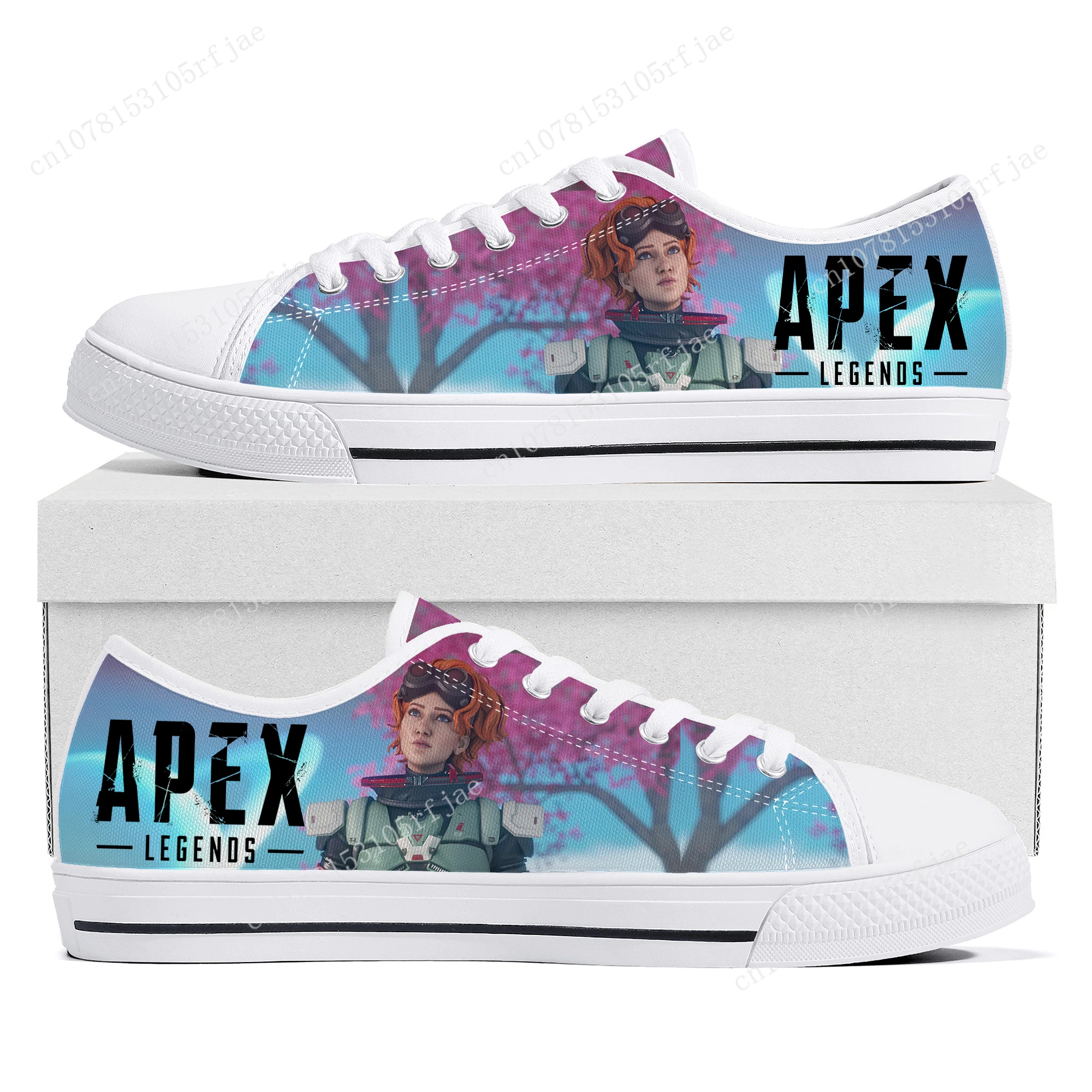 Apex Legends Horizon Low Top Sneakers Cartoon Game Womens Mens Teenager High Quality Canvas Sneaker Couple Custom Built Shoes