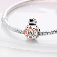 Plata De Ley 925 Silver Charms Hot Star Wars Sries Mandalorian Helmet Pendant Beads Original Womens Bracelets DIY Jewelry Gifts - Image 4