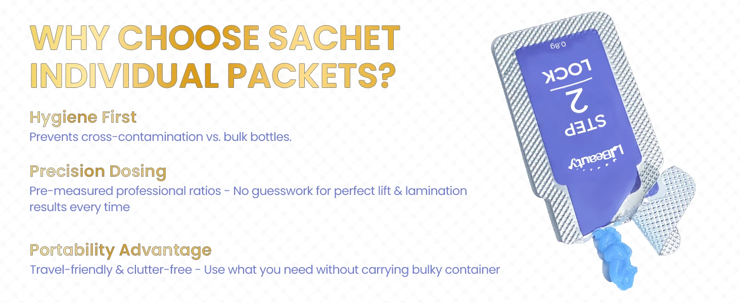 Description Picture 5 of itemLibeauty 20 Pieces/Lot 10-12 Minutes Sachet Lifting Brow Lamination Kit Calia Perm And Fixation Individual Package Makeup Tools