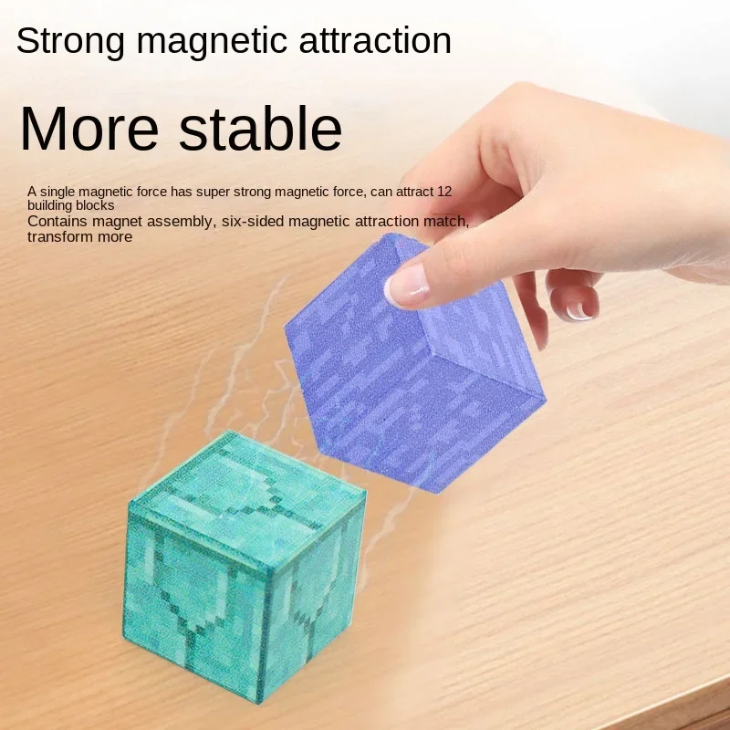 STEM Educational Magnetic Building Blocks Toys for Kids Non-Toxic ABS Plastic Magnet World Construction Set for Children Gifts