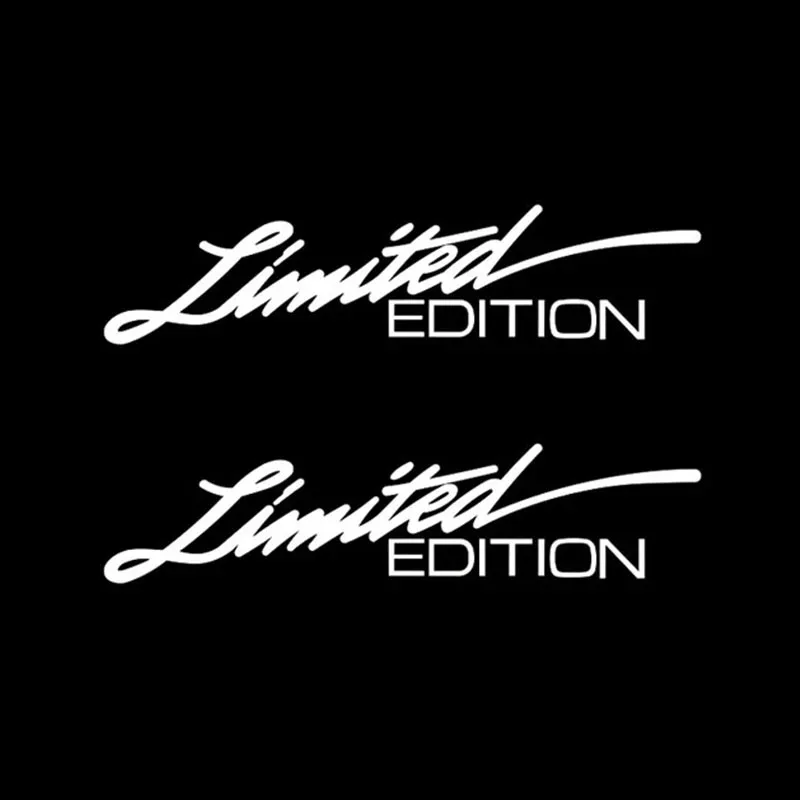 2PCS 16*4cm Creative Motorcycle Sticker LIMITED EDITION Fashion Auto Body Glass Decoration Reflective Laser Decal
