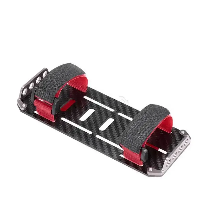 Zufällige Muster Kohlefaser Batterie Montage Tablett Platte für Axial SCX10 1/10 RC Crawler Auto"