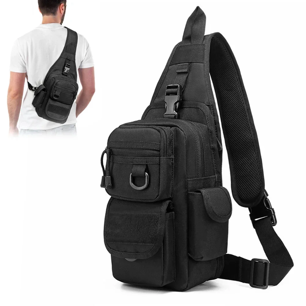 

Tactical Shoulder Bag Concealed Pistol Holster Carry Pouch Military EDC Tools Sling Backpack for Outdoor Handgun Adjustable Pack