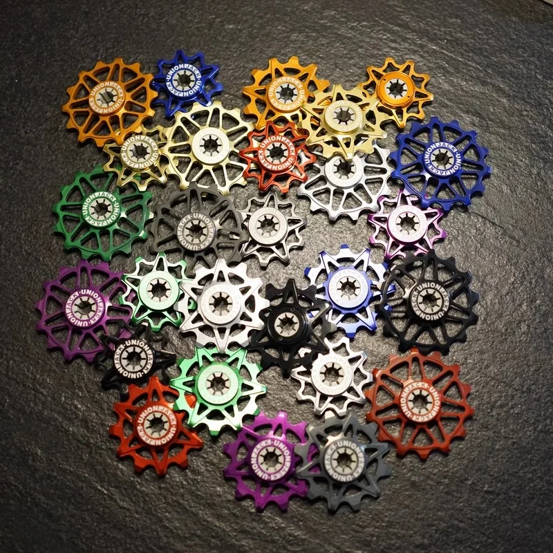 Unionjack Titanium Shaft Tendicatena Con Manicotto In Ceramica Per Brompton Cline P Line Tline Tenditore Ruota Guida 10T 12T 14T