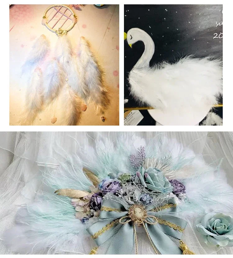 50 Pcs Feathers 10-15cm Turkey Plume 4-6 Inches Chicken Feather For Wedding Dress Decoration Mixed Color Feathers Craft Feathers Natural Feathers Turkey Feathers