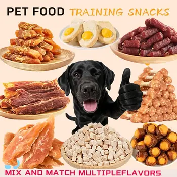 Dog Treats Assorted Pack – High-Protein Dried Chicken & Duck, Freeze-Dried Egg Yolk, Natural & Healthy Training Treats Specifically Designed for Puppies and Dogs, Grain-Free, Soft Chew Rewards, Suitable for Small, Medium, and Large Dog Breeds