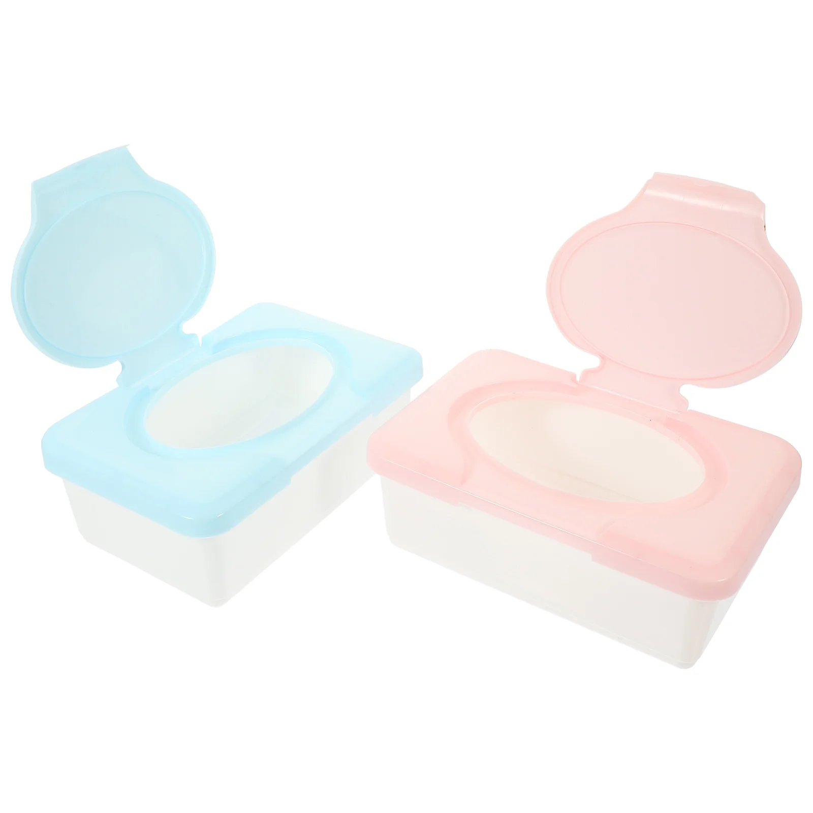 

2 Pcs Baby Wipes Box Paper Towels Container Refillable Diaper Case Pp Travel Wet Dispenser