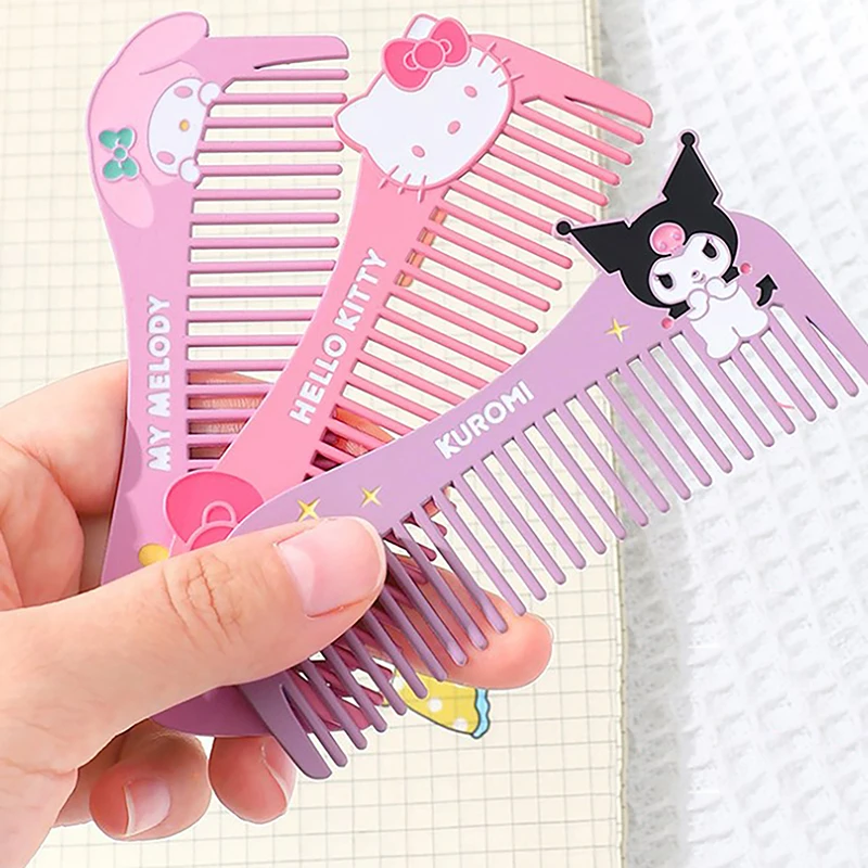 

Женская милая мультяшная расческа, плотная зубная расческа, японская мягкая портативная расческа для макияжа для девушек, Студенческая расческа для волос, гладкая расческа для волос