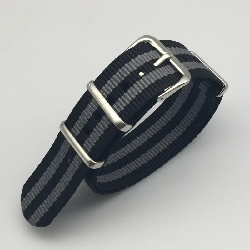 Durable Nylon Canvas Sports Watch Strap with Buckle