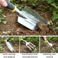 Aluminum Alloy Garden Tools Hand Shovel Rake Cultivator Flower Shovel Planting Flower Shovel Loose Soil Flower Shovel Weeding 2