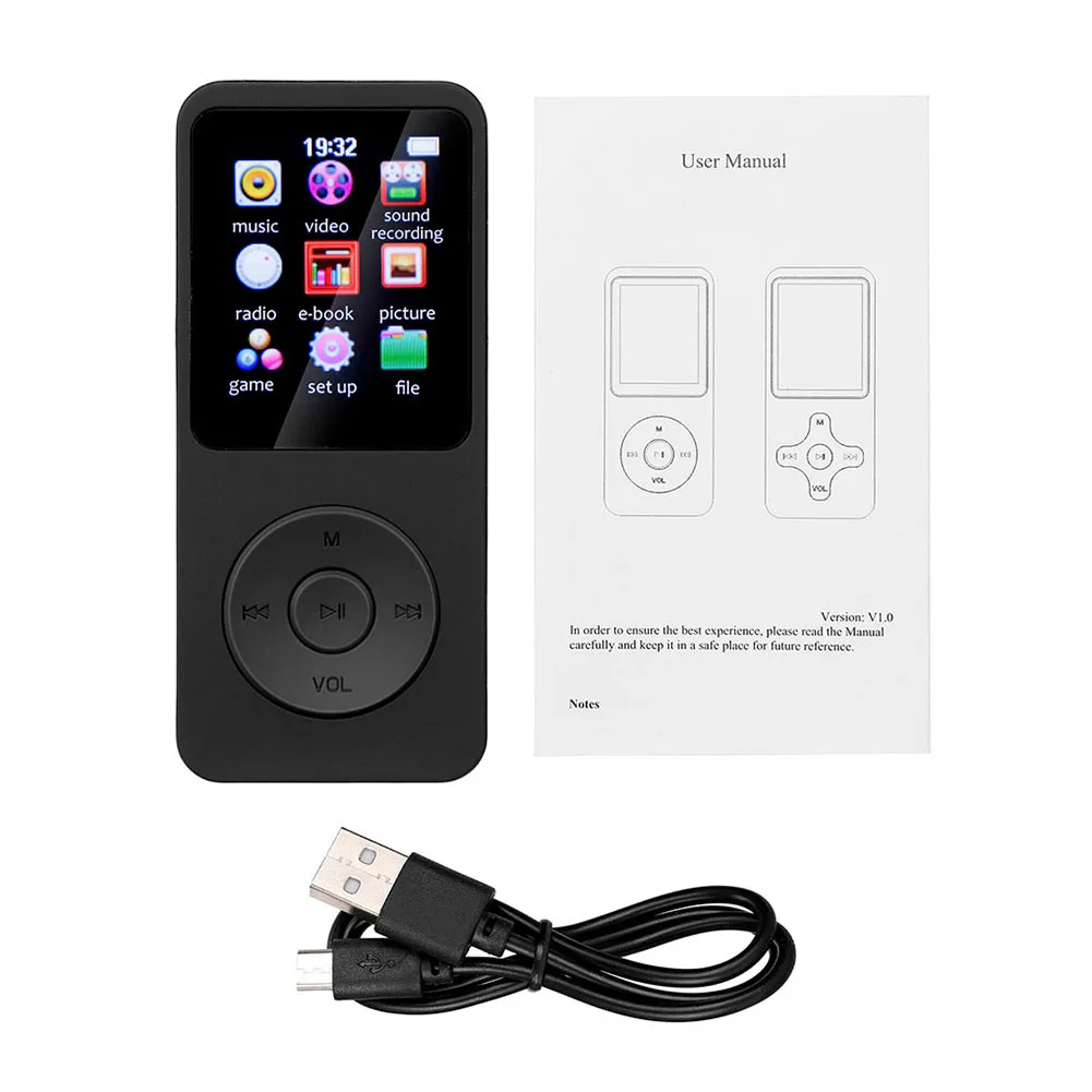 MP3 MP4 FM Music Players Bluetooth-Compatible E-book Sports for Windows XP/VISTA Kids Birthday Party Present mp4 player music player mini media player