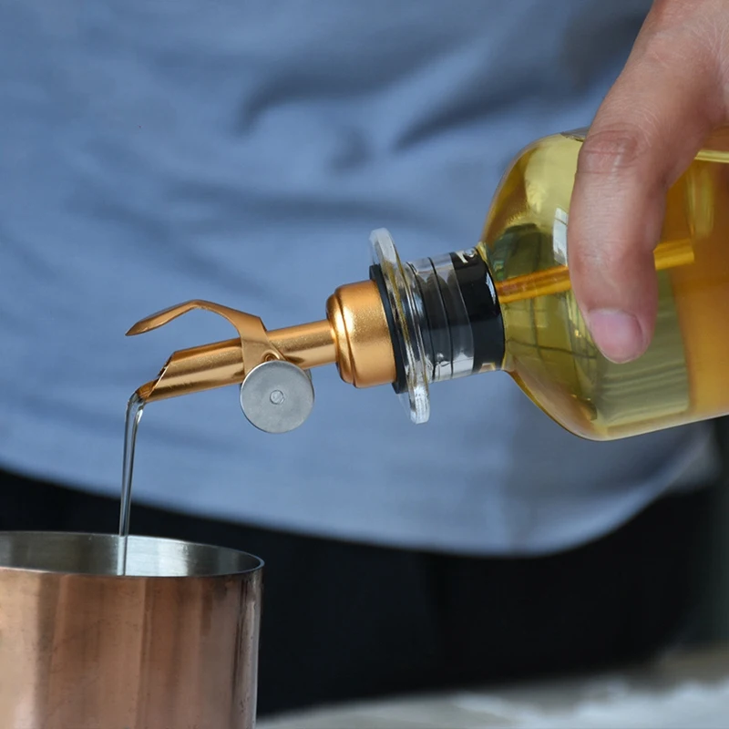 Weighted Stainless Steel Pourers, Auto Flip Olive Oil Dispenser Spout