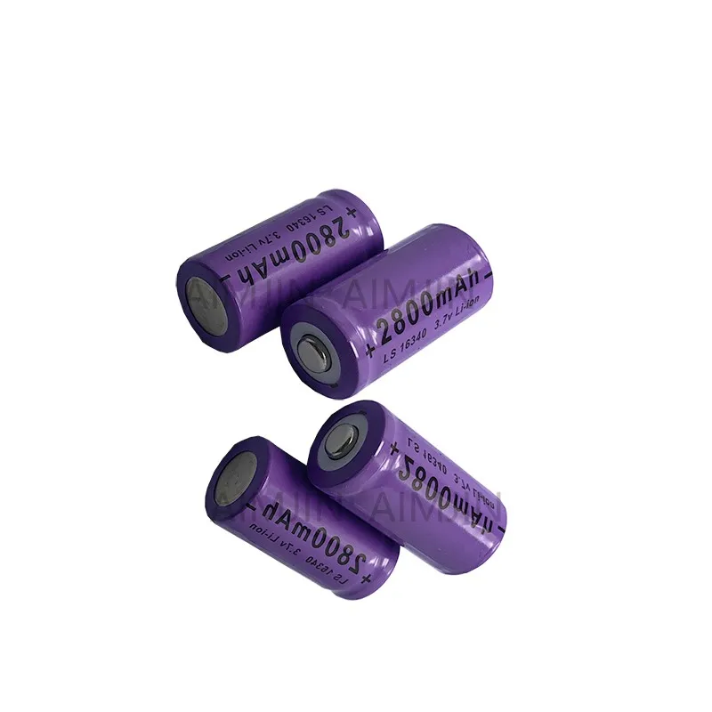 

2800mAh Rechargeable 3.7V Li-ion 16340 CR123A Battery For LED Flashlight Travel Wall