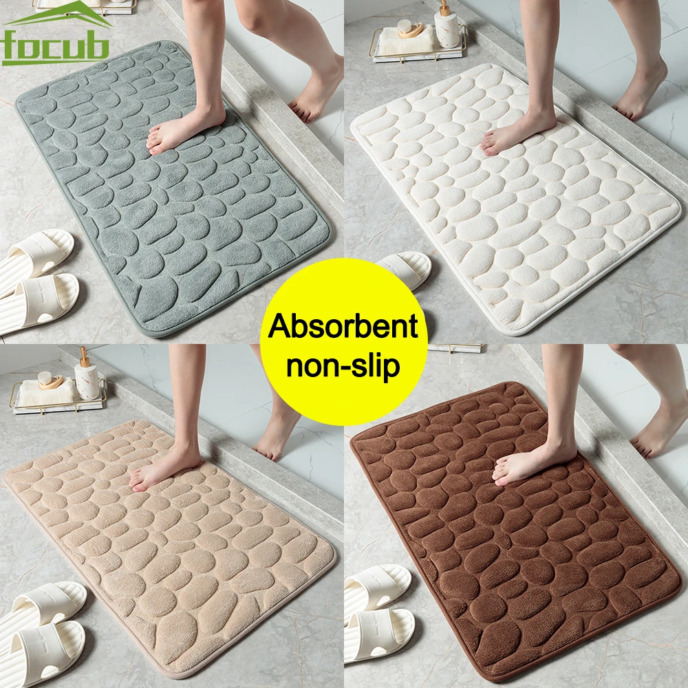 Water Absorption Carpets Bathroom Mat Bathroom Rug Foam Pad