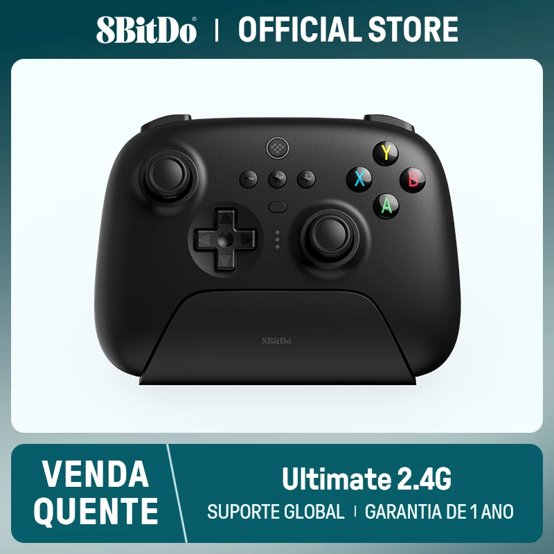 8BitDo - Ultimate Wireless Gaming Controller, 2.4G, doca de carregamento,  PC, Windows 10, 11, Steam Deck, Android, iPhone, iPad