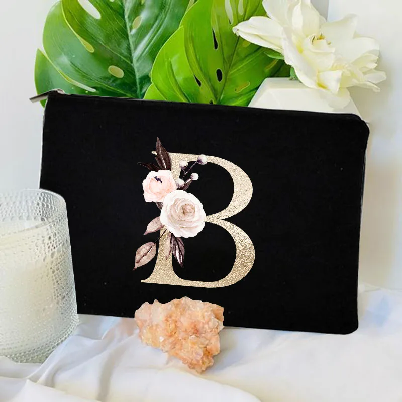 Women Cosmetic Bag Bridesmaid MakeUp Case Beauty Toiletries Travel Organizer Wash Storage Pouch Wedding Party Bride Pencil Case 3