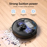 Lubluelu 5000Pa Suction Power Robotic Vacuum Cleaner Self-Charging Anti-Siphon 5 Maps 24 No-Go Zones for Pet Hard Floor Cleaning 6