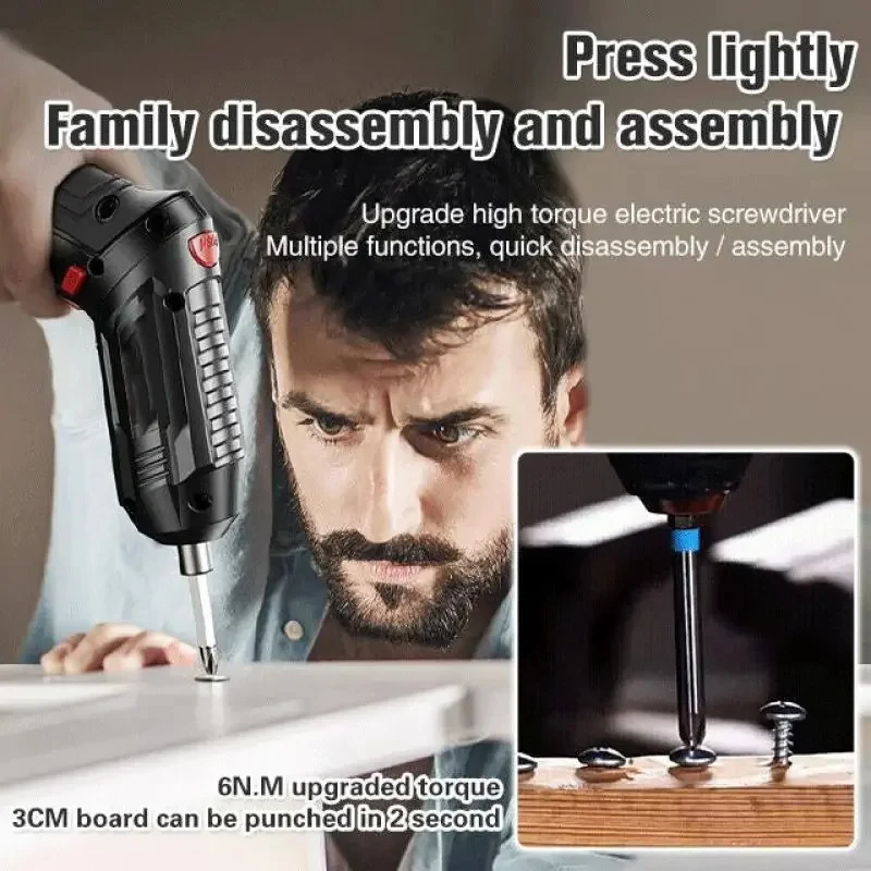 1800mAh 4.2V Electric Drill Cordless Power Tools Set Household Maintenance Repair Lithium Battery Mini Household Screwdriver New 2