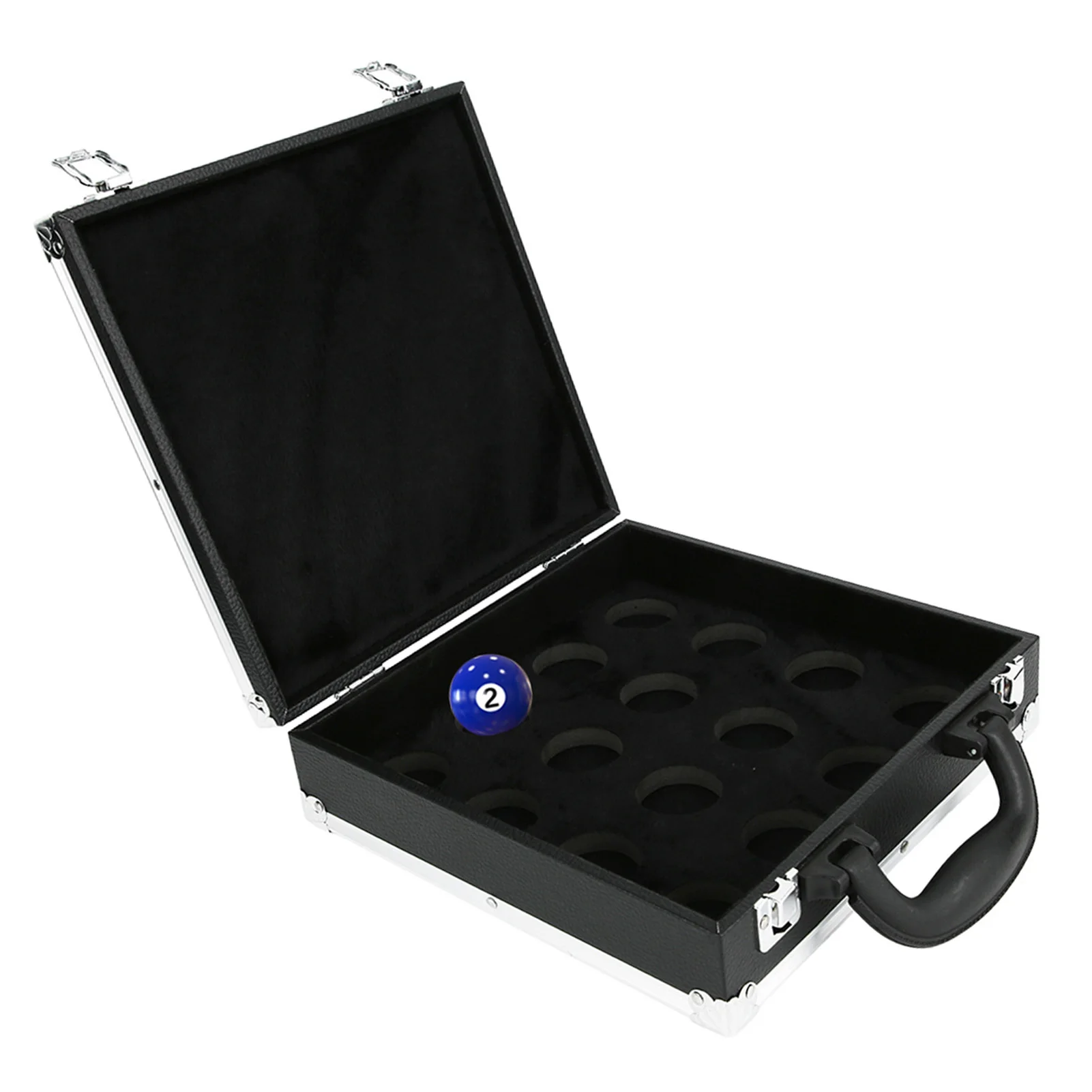 Description Picture 2 of itemSnooker Billiard Balls Storage Box Pool Carrying Case Accessory with Carry Handle