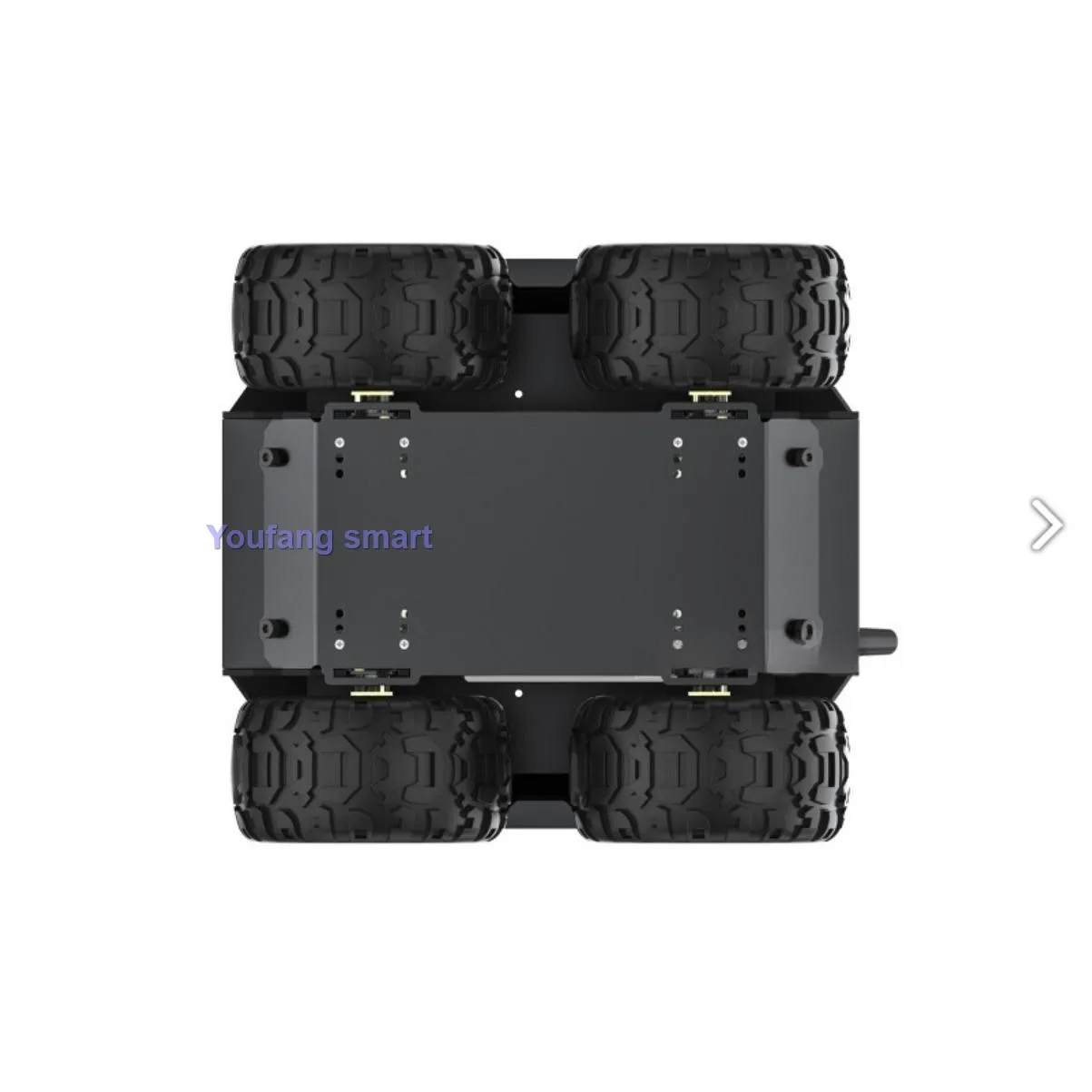 4WD Full Metal Robot Car with Rubber Wheels 0.91-inch OLED Flexible Mobile Robot Car For ESP32 Onboard Programmable Kit