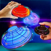 Mini Flying Ball Toys Magic Ball Flying Spinner Flight Gyro UFO Fingertip Drone Aircraft induction gyroscope Decompression Toy 1