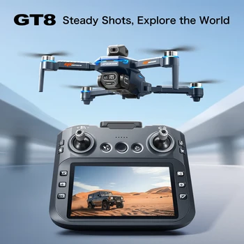 Drone aereo per evitare ostacoli GT8 – Quadricottero brushless HD con telecomando a grande schermo