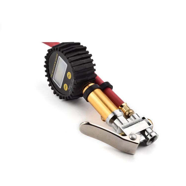 

T50 Digital Tire Pressure Gun 10-200PSI Long Inflating Rod LCD Screen Precision Measurement Vehicle Repair Tool