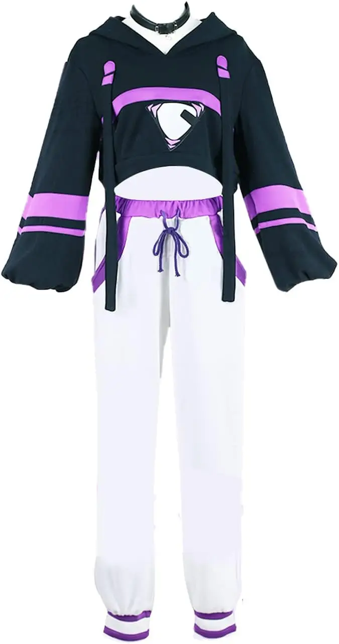 

Vtuber Hololive Nekomata Okayu Cosplay Costume Lovely Daily Uniform Halloween Party Outfit