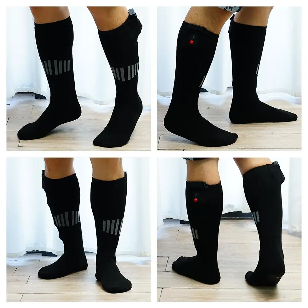 Electric Thermal Socks Adjustable Warm Comfortable Socks Rechargeable Socks Heated Fishing Cycling Camping Anti-Cold Winter I4K2