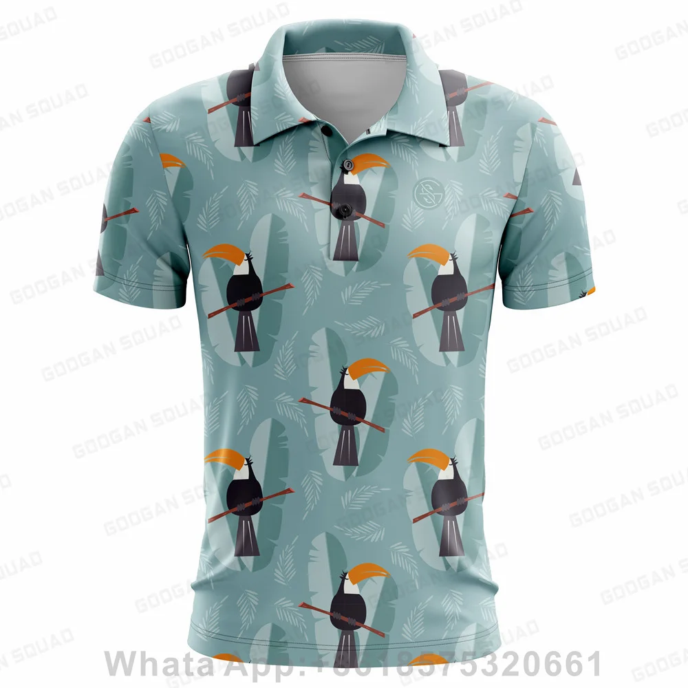 Boys Polo Shirt Classic Fashion Print Golf Short Sleeve T-Shirt Quick Dry Clothing Lapel Casual Summer Sports F1 Racing Jersey 3