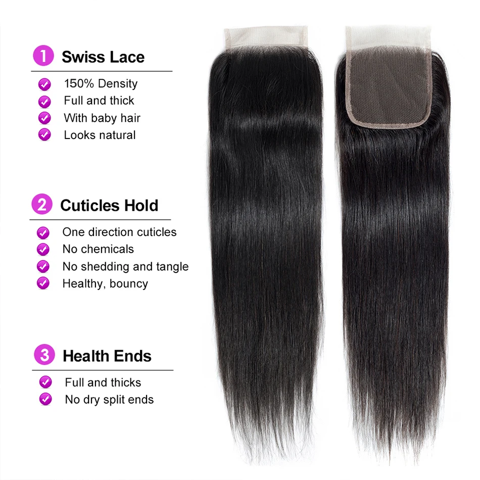 4x4 Water Wave Closure 12A Human Hair Brazilian Lace Closure Deep Curly Straight Body Wave Lace Remy Human Hair human hair closure human hair lace product