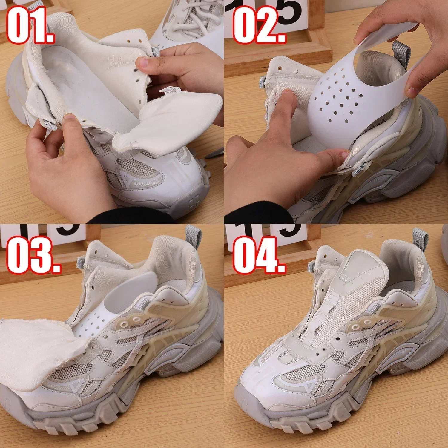 Shoe Crease Guard: Anti-Wrinkle Lightweight Shield Inserts
