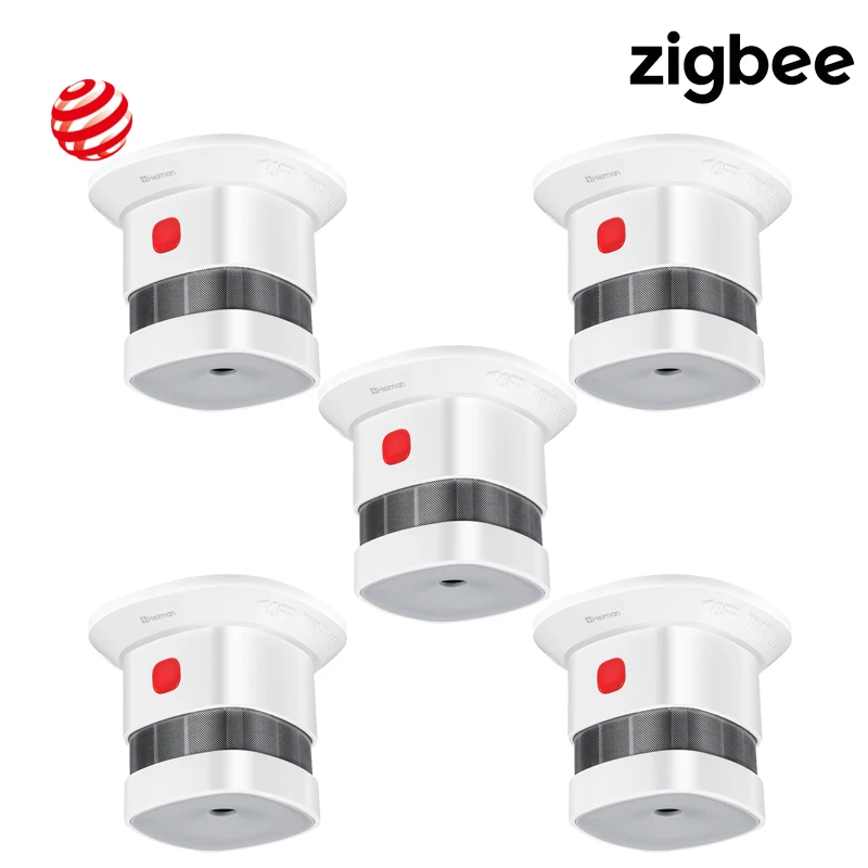 Smoke Alarm HEIMAN Wireless Zigbee Smart Anti-fire Alarm Smoke Sensor Smart Home Sensors 2.4GHz High sensitivity Bulit In Battery