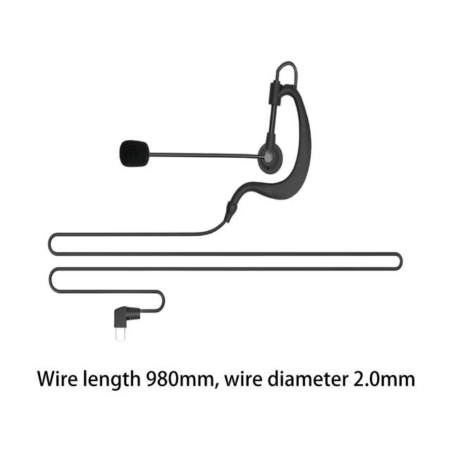 Referee Earphone Cable Stable Performance Black Referee Headset for Referee
