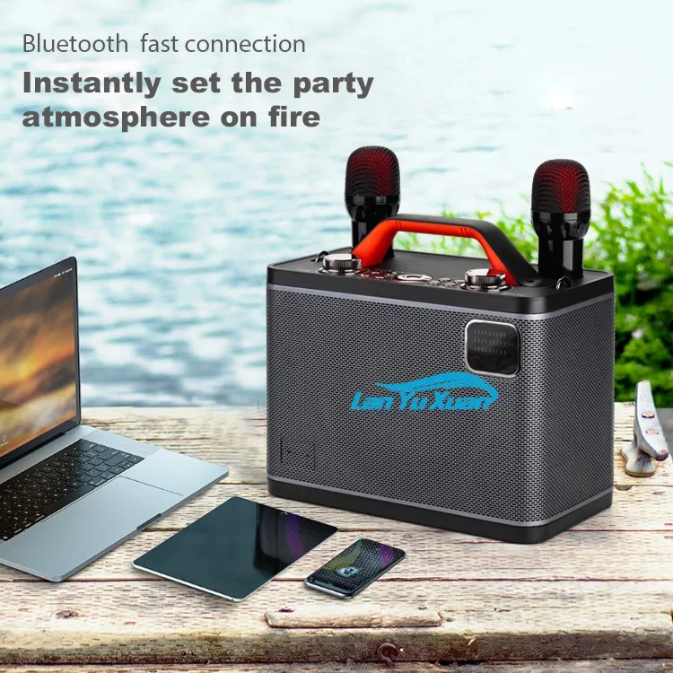 Mini Karaoke Machine 25w Bluetooth Speaker Loud Stereo Sound Bluetooth Karaoke Machine with Screen