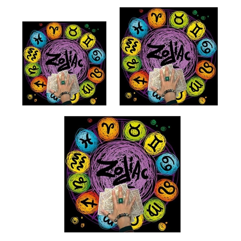 Tarots Tablecloth Rune Divinations Table Cover Astrology Oracles Board Game Mat Square Pendulum Altar Table DropShipping