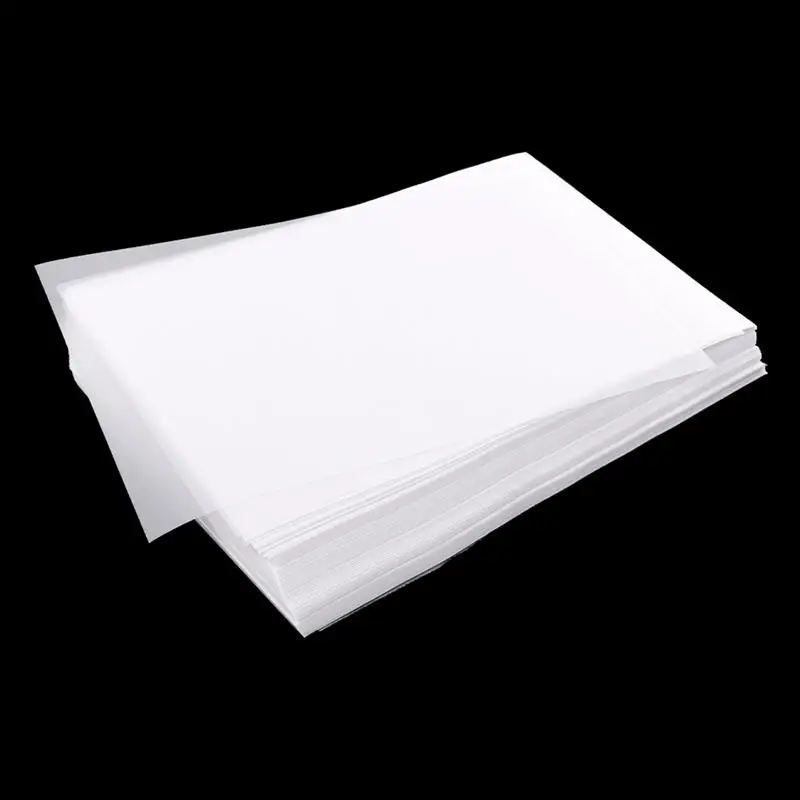 Papel de calco translúcido transparente, 100 hojas para patrones de costura,  Impresión de bocetos, dibujo de álbum de recortes - AliExpress