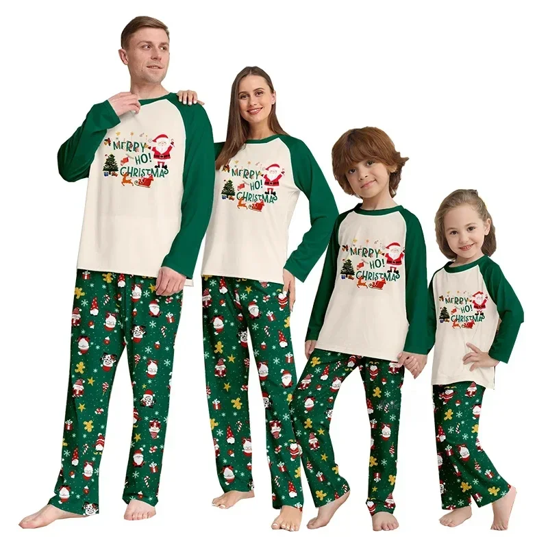thumbnail image 1 of Conjunto de pijamas estampados a juego para Navidad en familia, ropa de invierno para bebés, niños y niñas, ropa de dormir para madre e hija y papá, 1 of 5