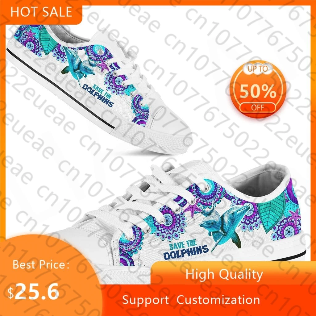 

BKQU Woman Canvas Flats 2021 Summer Save The Dolphin Casual Vulcanized Ladies Outside Breathable Sneakers Female Shoes Plus Size