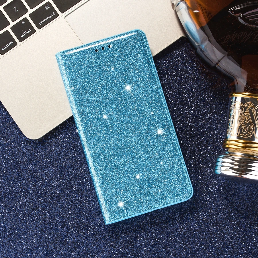 Glitter Wallet Flip Leather Case