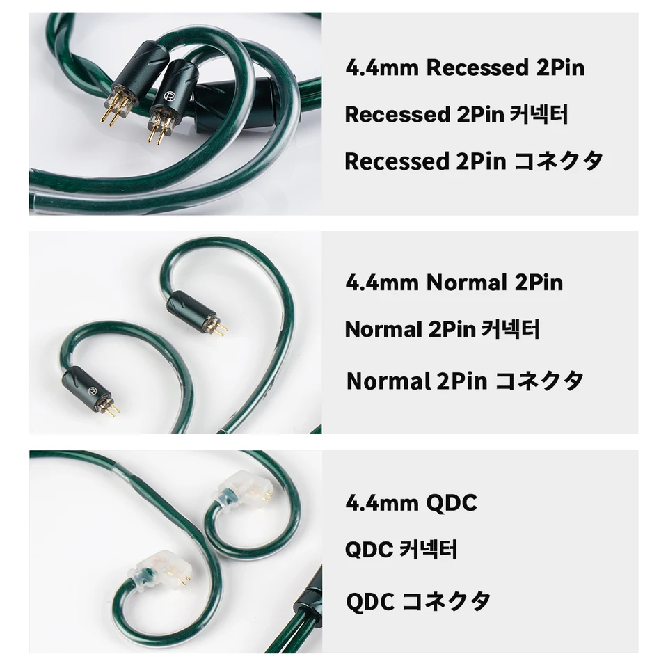 NICEHCK JadeRiver HiFi ケーブル 4 つのハイエンド導体混合イヤホン