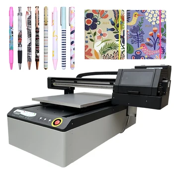 Stampante flatbed UV 6090 A1 con vernice UV, testina di stampa XP600 I1600 I3200 per stampa su plastica, acrilico, metallo, custodie per telefoni, pietra, penne.