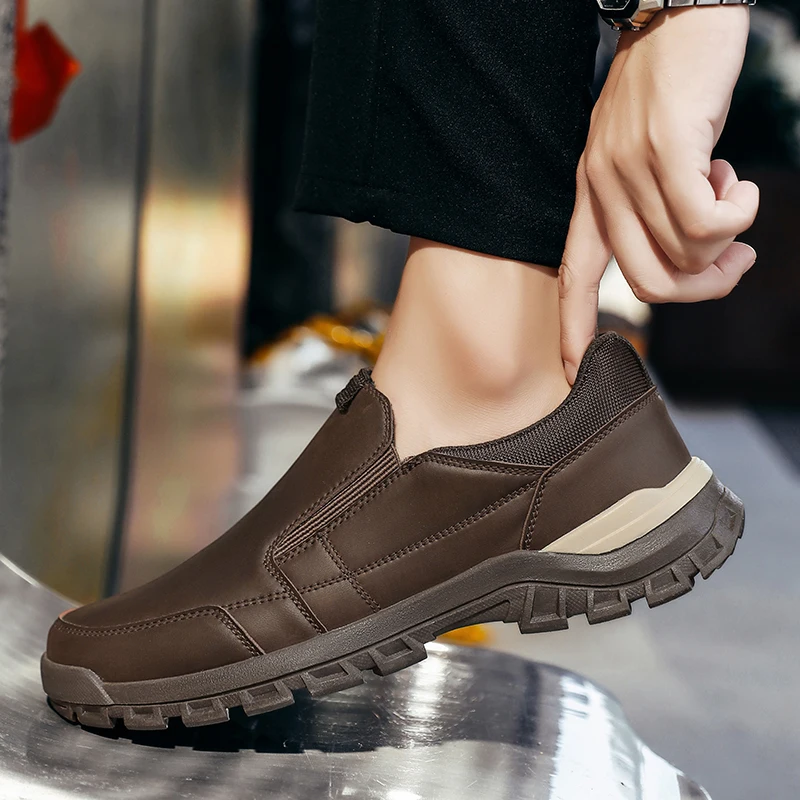 Echtes Leder Männer Casual Schuhe Schwarz Braun Business Formale Schuhe Leichte Mann Loafer Bequeme Männliche Schuhe Mokassins – Detail 21