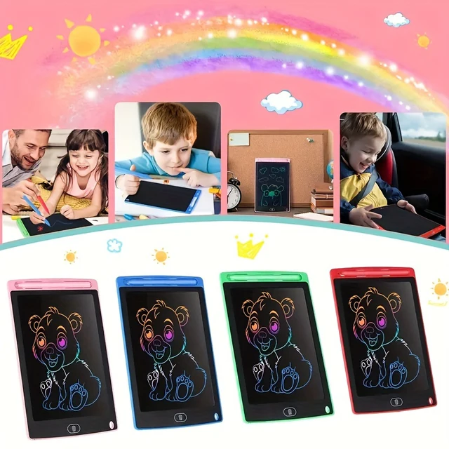 8.5 Inch LCD Writing Tablet for Kids,Reusable Magic Drawing Board with Stylus,Erasable Doodle Pad Toy Gift For 3-12Y Girls Boys 6