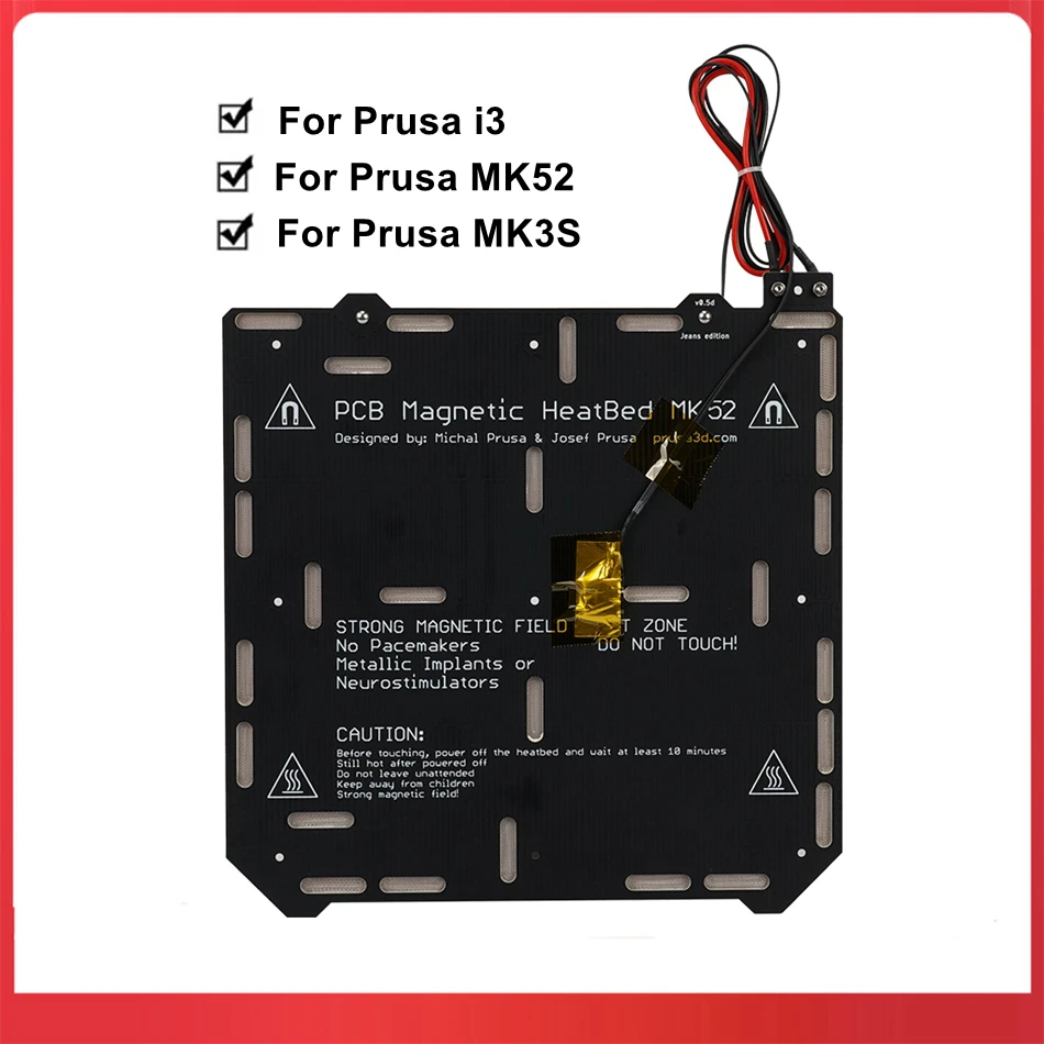 Base do Heatbed do Pwb para a Placa Quente 24v 220w da Cama da Impressora 3d de Prusa i3 Mk3s Mk52 Normal Versão Magnética
