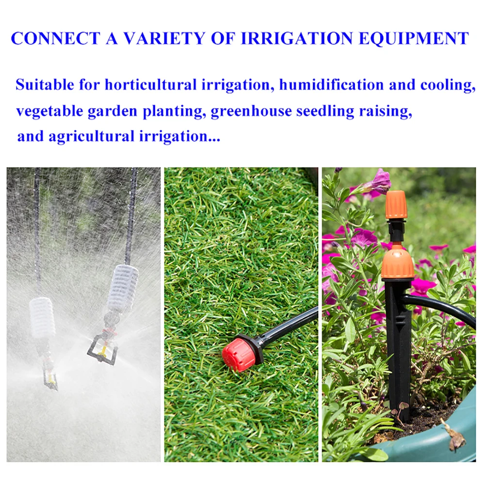 10/20/40M 4/7mm 1/4" PVC Garden Watering Hose Micro Drip Irrigation Pipe Tubing For Lawn Balcony Plants Flower Greenhouse