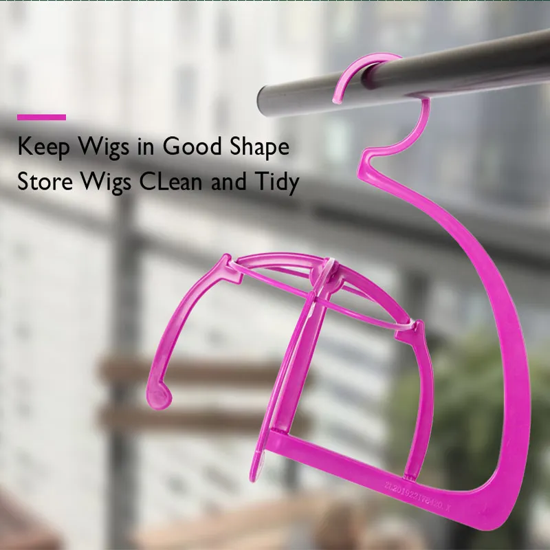 Plussign Wig Stand Holder Portable Folding Plastic Wig Stand 1 Piece For Sale wig stand wig stand holder